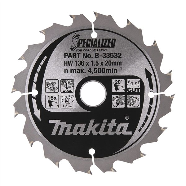 Makita B-33532 SPECIALIZED lama 136x20x16Z