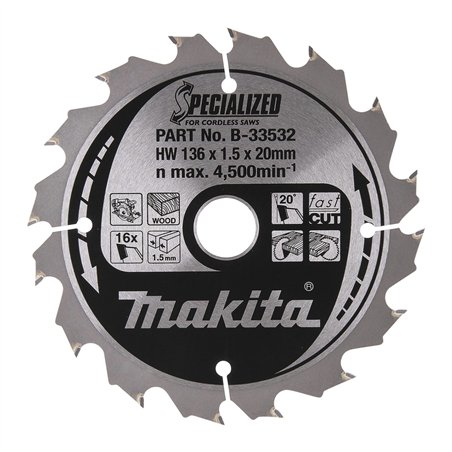 Makita B-33532 SPECIALIZED lama 136x20x16Z