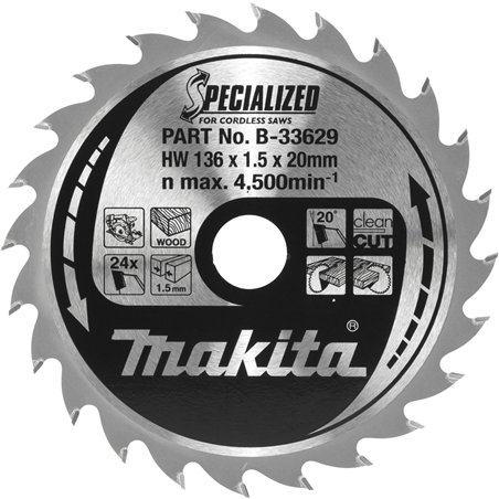 Makita B-33629 SPECIALIZED lama 136x20x24Z