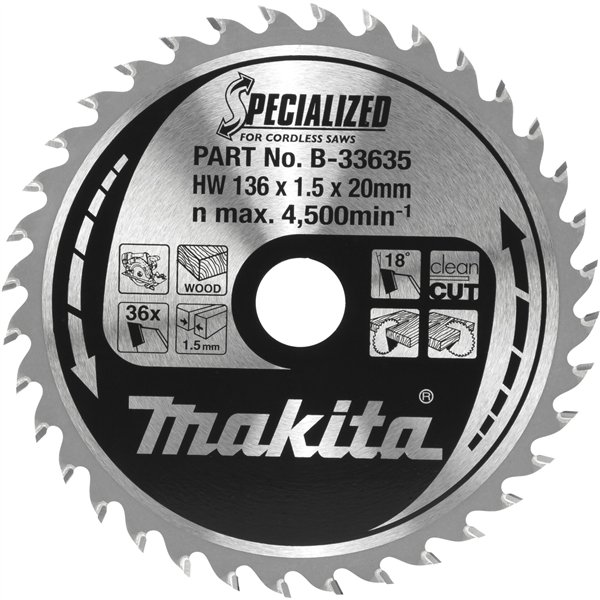 Makita B-33635 SPECIALIZED lama 136x20x36Z