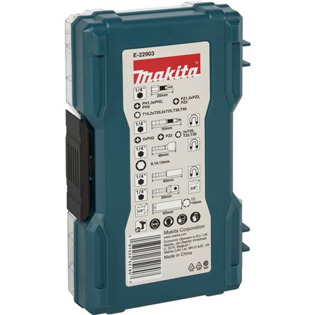 Makita Impact Black Bit- & Schlagnuss-Set, 30-tlg.