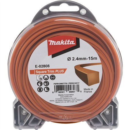 Makita filo quadrato 2,4mmx15m