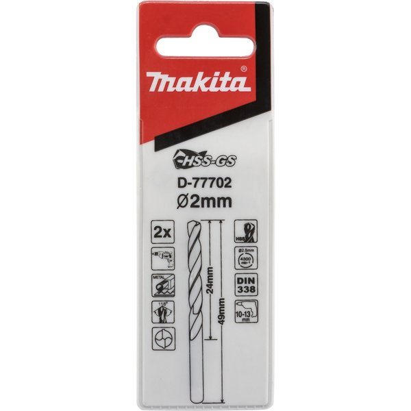 Makita punta per metallo HSS-GS 2,0x49mm