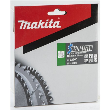Makita SPECIALIZED Lama per sega 165x20x40Z