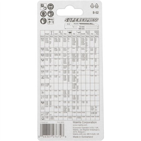 Makita lama seghetto alt. B-52 Univ. 5pz.