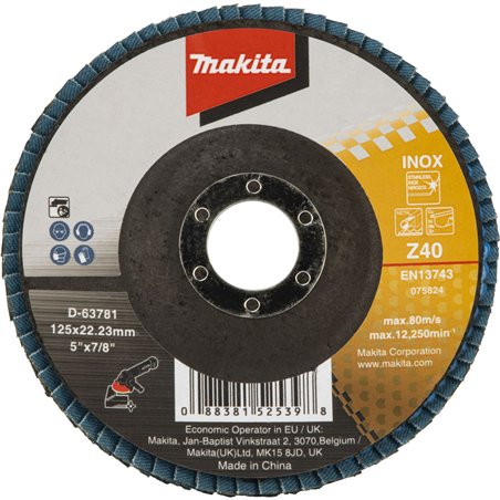 Makita disco lamellare 125mm Z40