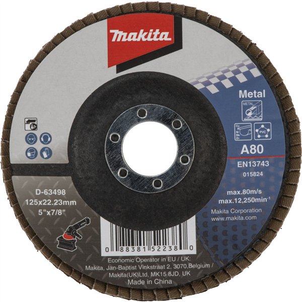 Makita disco lamellare 125mm A80