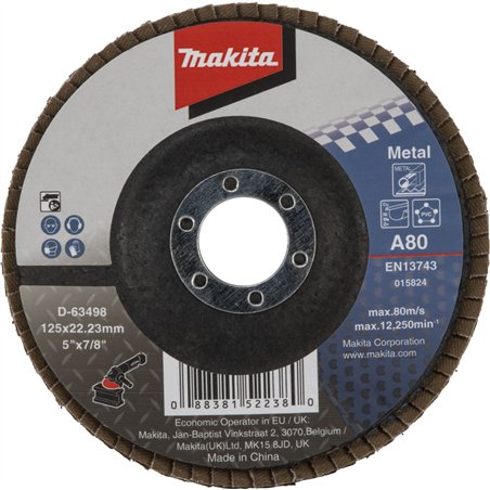 Makita disco lamellare 125mm A80