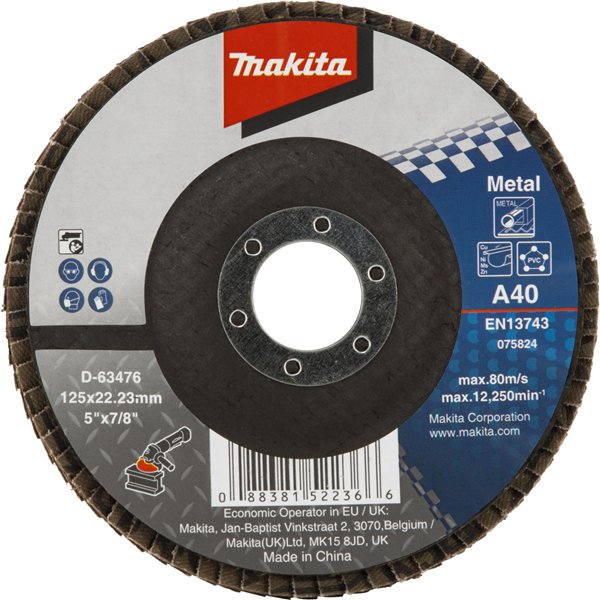 Makita disco lamellare 125mm A40