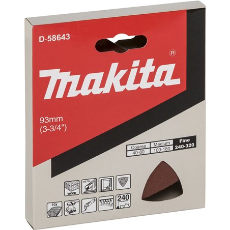 Makita carta abrasiva delta legno K240