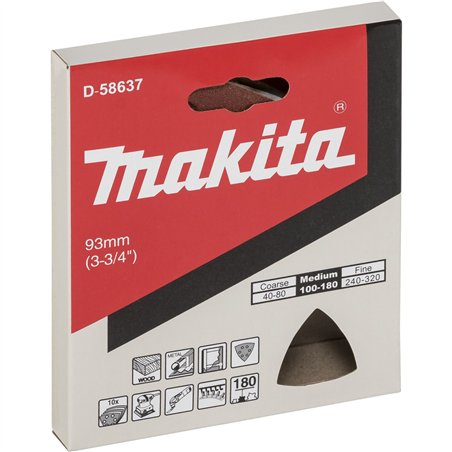 Makita carta abrasiva delta legno K180