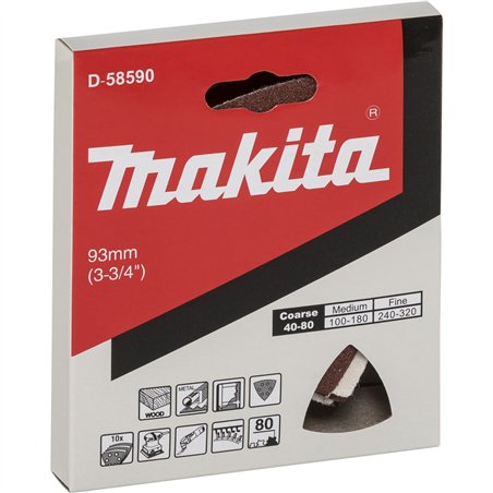 Makita carta abrasiva delta legno K80