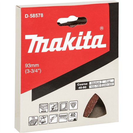 Makita carta abrasiva delta legno K40