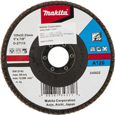 Makita disco lamellare 125mm A120