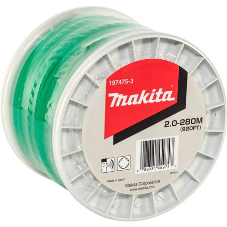 Makita 197475-3 Mähfaden 2mm x 280 m grün
