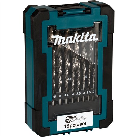 Makita D-78352 set punte per metallo HSS-GS 19 pz.