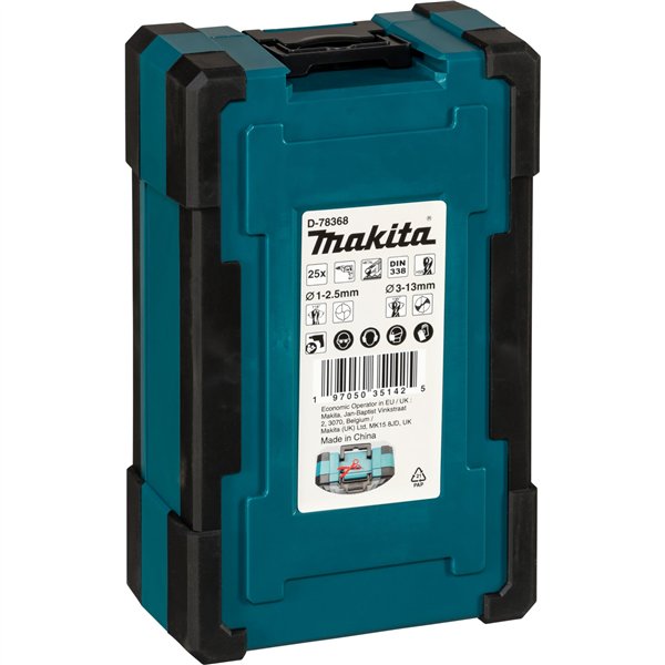 Makita D-78368 set punte per metallo HSS-GS 25 pz.