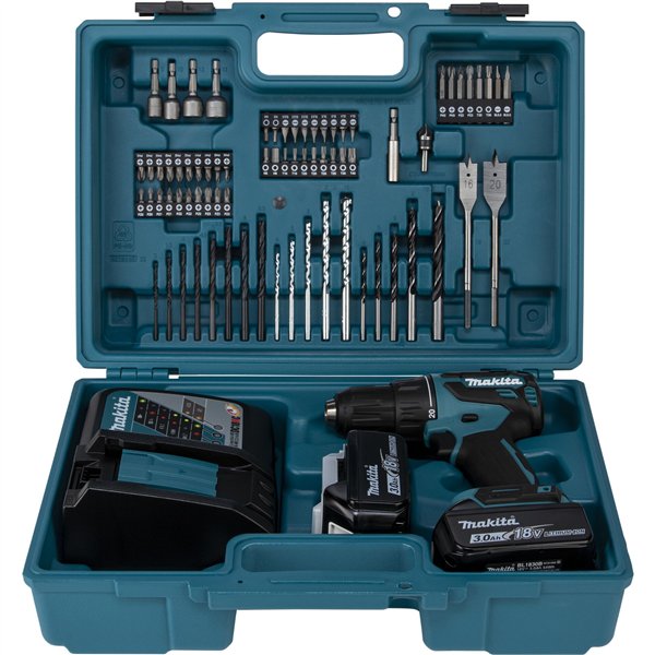 Makita DHP490RFX3 Trapano avv. percussione a batt.