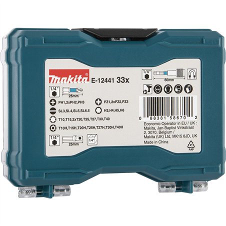 Makita  E-12441 Impact Black Bit-Set 33-tlg.