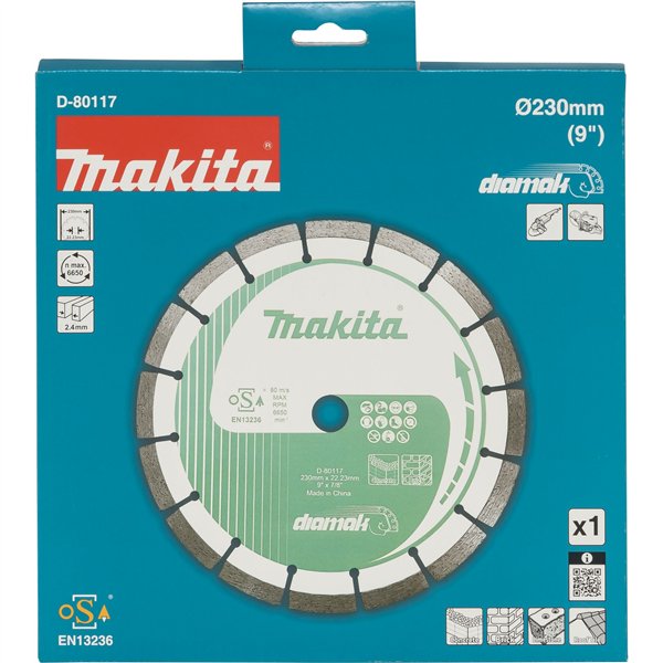 Makita  D-80117 Diamantscheibe 230x22,23 DIAMAK