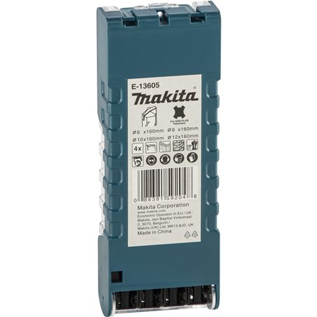 Makita E-13605 SDS-Plus Betonbohrer-Set 4-tlg.