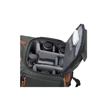 Mantona zaino fotografico Luis retrò verde