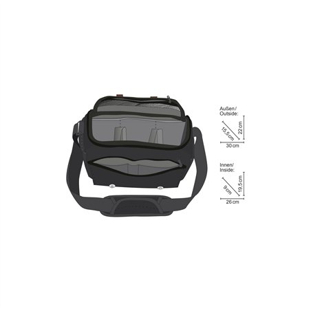 Mantona borsa fotografica Milano grande nero