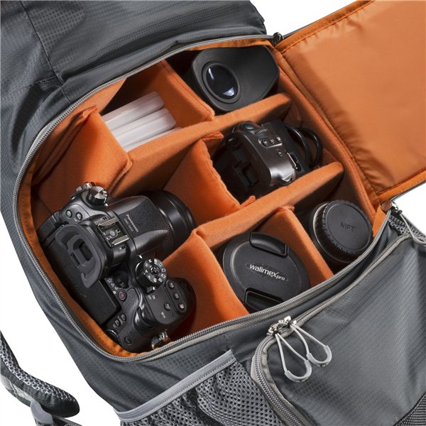 Mantona ElementsPro 40 Outdoor zaino per fotocamera arancione