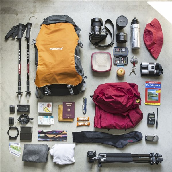 Mantona ElementsPro 40 Outdoor zaino per fotocamera arancione