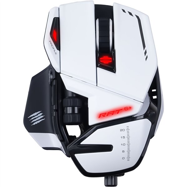 MadCatz R.A.T. 6+ bianco Optical Gaming Mouse