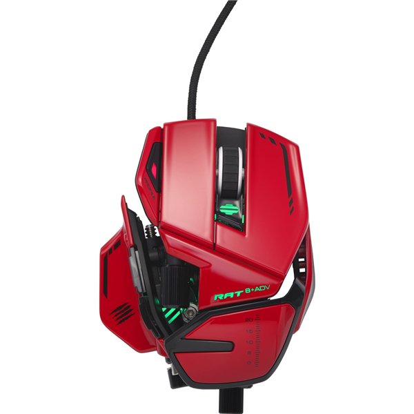 MadCatz R.A.T. 8+ ADV rosso Optical Gaming Mouse