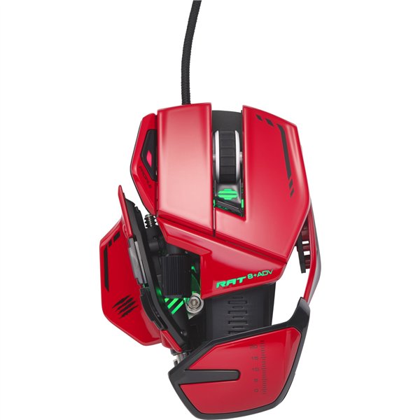 MadCatz R.A.T. 8+ ADV rosso Optical Gaming Mouse