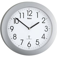 Mebus 52451 orologio da parete radiocomandato argento
