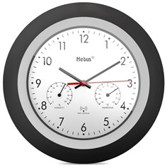 Mebus 19449  orologio da parete radiocontr. con termom. e igrom.