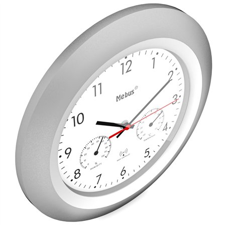 Mebus 19450  orologio da parete radiocontr. con termom. e igrom.