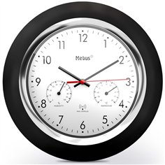 Mebus 19453  orologio da parete radiocontr. con termom. e igrom.