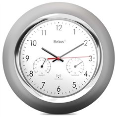 Mebus 19454 orologio da parete radiocontr. con termom. e igrom.