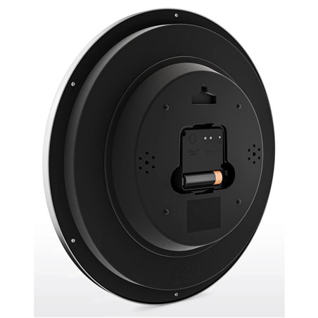 Mebus 19809 orologio da parete radiocontrollato bianco/argento