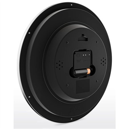 Mebus 19812 orologio da parete radiocontrollato nero/argento