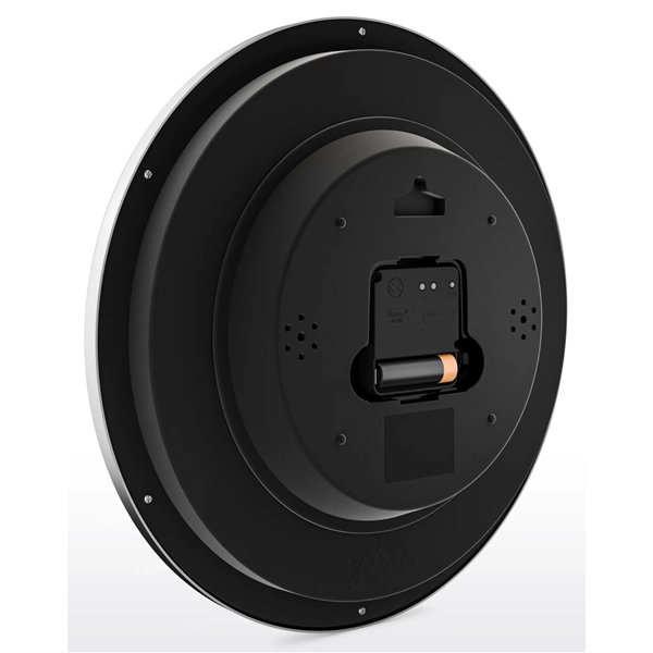 Mebus 19813 orologio da parete radiocontrollato nero/argento