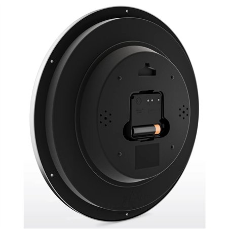 Mebus 19813 orologio da parete radiocontrollato nero/argento