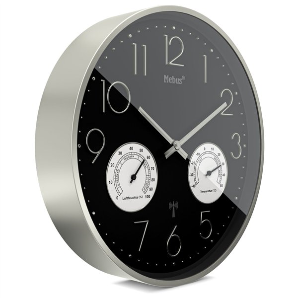Mebus 12988 orologio da parete radiocontr. con termo-igrometro
