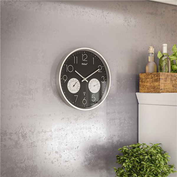 Mebus 12988 orologio da parete radiocontr. con termo-igrometro