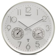 Mebus 12989 orologio da parete radiocontr. con termo-igrometro