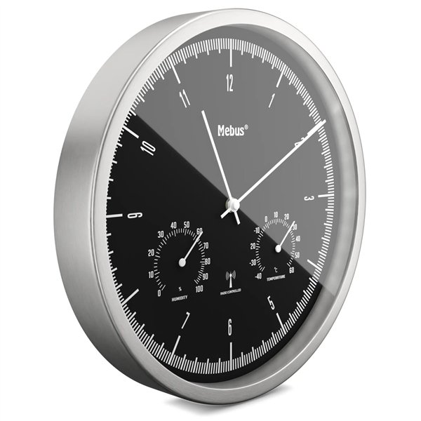 Mebus 19777 orologio da parete radiocontr. con termo-igrometro
