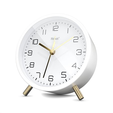 Mebus 56973 bianco Sveglia al quarzo