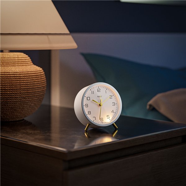 Mebus 56973 bianco Sveglia al quarzo
