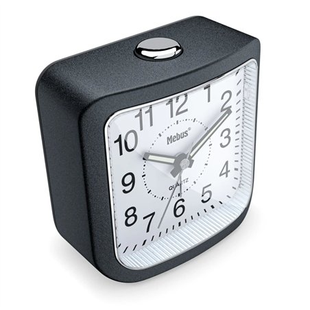 Mebus 56987 grigio scuro Sveglia al quarzo