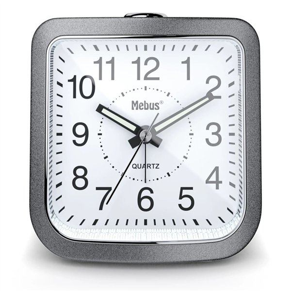 Mebus 56988 Grigio Sveglia al quarzo