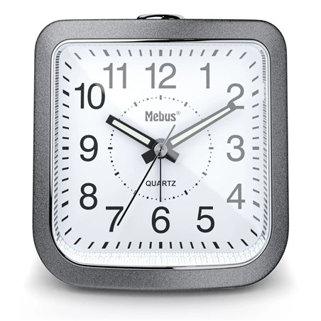 Mebus 56988 Grigio Sveglia al quarzo
